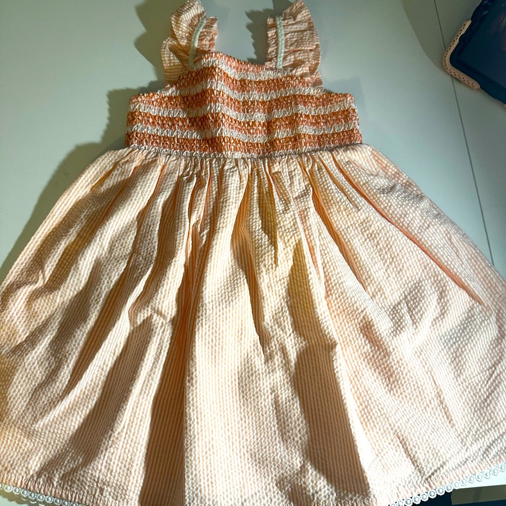 Girls seersucker dress